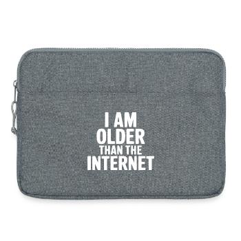 I Am Older Than The Internet - Laptop bag 15" - heather grey - Front