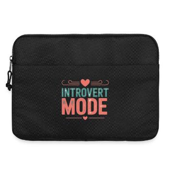 Introvert Mode Geschenk Geschenkidee - Laptoptasche 15" - Schwarz - Vorne