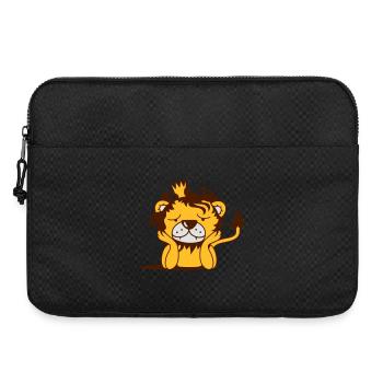 lion with crown - Laptop bag 15" - black - Front