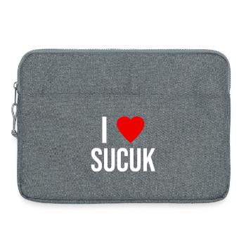 I LOVE SUCUK - Sacoche pour ordinateur portable 15 pouces - gris chiné - Devant