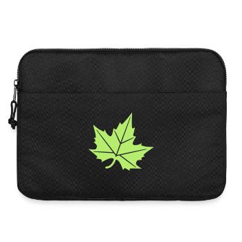 Plane Tree Leaf Design - Laptop bag 15" - black - Front
