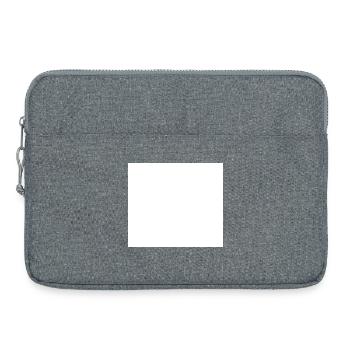 White Background Texture Template Personalize - Laptop bag 15" - heather grey - Front