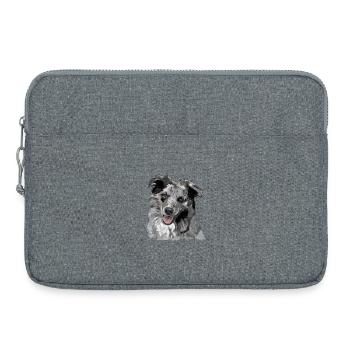 Australian Shepherd - Laptop bag 15" - heather grey - Front