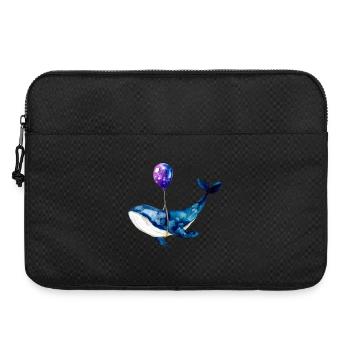 Wal Luftballon Whale Balloon Watercolor Shirt - Laptoptasche 15" - Schwarz - Vorne