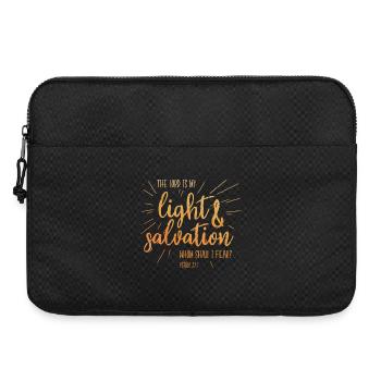 The Lord is my light and salvation - Laptoptasche 15" - Schwarz - Vorne