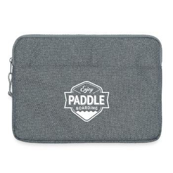 Paddel, Stand Up Paddle, Paddelventilator - Laptoptasche 15" - Grau meliert - Vorne