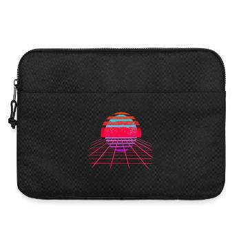 Retro Wave Sunset Vaporwave - Laptoptasche 15" - Schwarz - Vorne