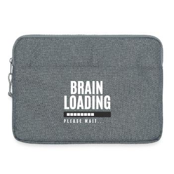 Brain Loading bitte warten - Laptoptasche 15" - Grau meliert - Vorne