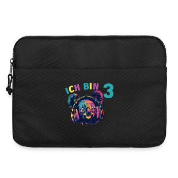 Koala Koalabär 3 Geburtstag Kopfhörer Musik - Laptoptasche 15" - Schwarz - Vorne