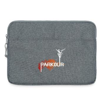 Parkour Ninja - color-white - Laptoptasche 15" - Grau meliert - Vorne
