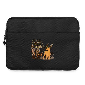 Comme le cerf halète pour l’eau - Sacoche pour ordinateur portable 15 pouces - noir - Devant