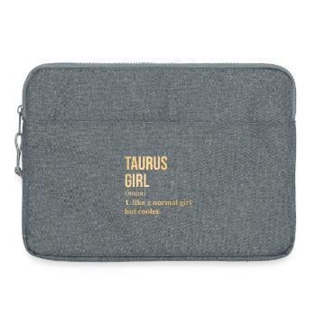 Taureau - Sacoche pour ordinateur portable 15 pouces - gris chiné - Devant