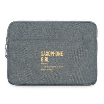 Saxophone - Laptop bag 15" - heather grey - Front