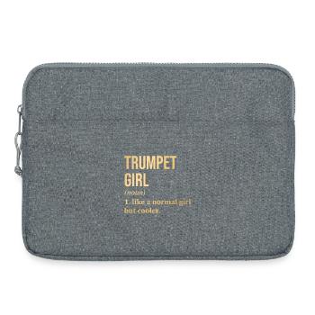 trompette - Sacoche pour ordinateur portable 15 pouces - gris chiné - Devant