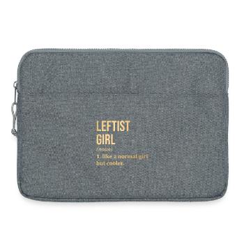 Gauche - Sacoche pour ordinateur portable 15 pouces - gris chiné - Devant