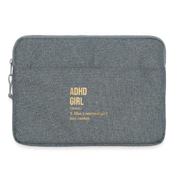 ADHD - Laptop bag 15" - heather grey - Front
