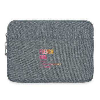 France - Sacoche pour ordinateur portable 15 pouces - gris chiné - Devant
