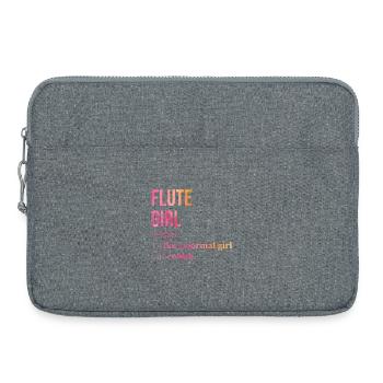 Flöte - Laptoptasche 15" - Grau meliert - Vorne