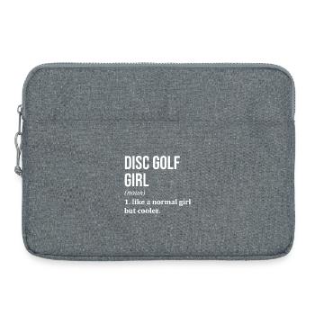 Disc golf - Sacoche pour ordinateur portable 15 pouces - gris chiné - Devant