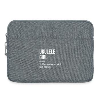 Ukulele - Laptoptasche 15" - Grau meliert - Vorne