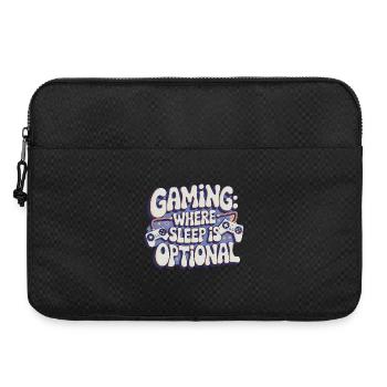 GAMING: WO SCHLAF OPTIONAL IST - Laptoptasche 15" - Schwarz - Vorne