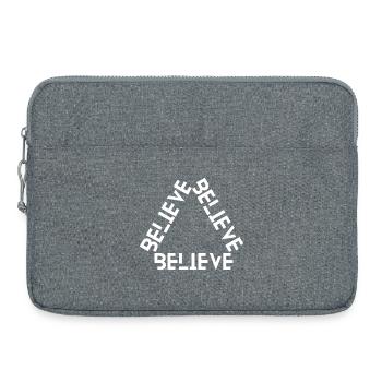 Believe Your Strength - Laptop bag 15" - heather grey - Front