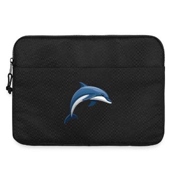 Dauphin sautant bleu et blanc - Sacoche pour ordinateur portable 15 pouces - noir - Devant