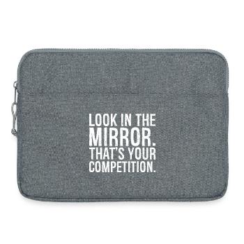 Schauen Sie in den Spiegel, der Ihre Konkurrenz ist - Laptoptasche 15" - Grau meliert - Vorne
