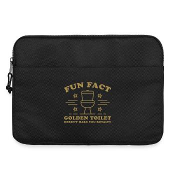 Fun Fact – Golden Toilet Doesn’t Make You Royalty - Laptop bag 15" - black - Front