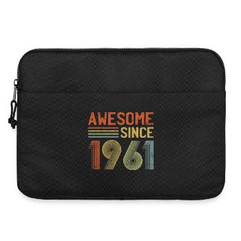 Retro 90er Jahre inspirierte farbenfrohe Typografie - Laptoptasche 15" - Schwarz - Vorne
