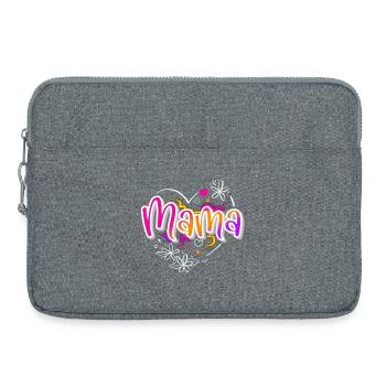 Maman - Sacoche pour ordinateur portable 15 pouces - gris chiné - Devant
