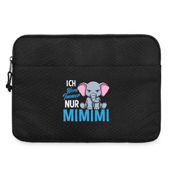 Ich Höre Immer Nur Ein Mimimi Elefant - Laptoptasche 15" - Schwarz - Vorne