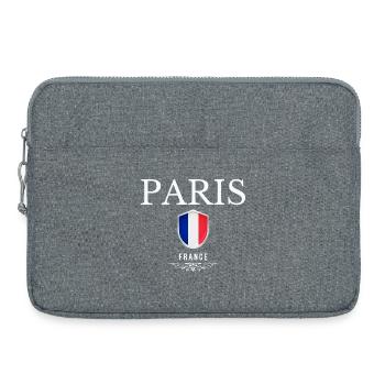 J’adore Paris, Paris France - Sacoche pour ordinateur portable 15 pouces - gris chiné - Devant