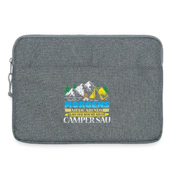 Camper Camping Caravane Dicton - Sacoche pour ordinateur portable 15 pouces - gris chiné - Devant