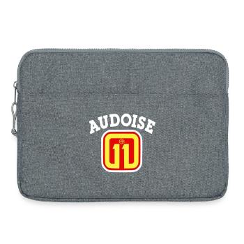 Audoise 11 logo - Laptop bag 15" - heather grey - Front