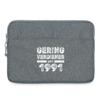 1991 - Sacoche pour ordinateur portable 15 pouces - gris chiné - Devant