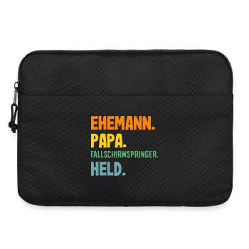 Funny skydiver adrenaline junkie dad - Laptop bag 15" - black - Front