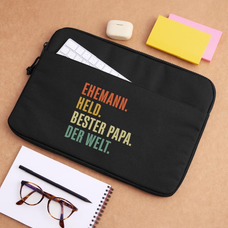 Vatertag Geschenkidee Bester Papa der Welt Ehemann Laptoptasche 15"