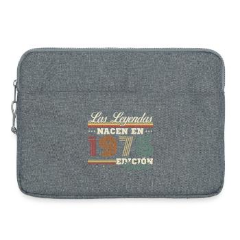 50 Years 1976 Vintage Retro Birthday - Laptop bag 15" - heather grey - Front