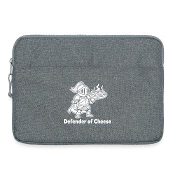 Knight of the cheese pizza - Laptop bag 15" - heather grey - Front