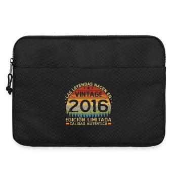 Born In 2016 Vintage 10 Years Birthday - Laptop bag 15" - black - Front