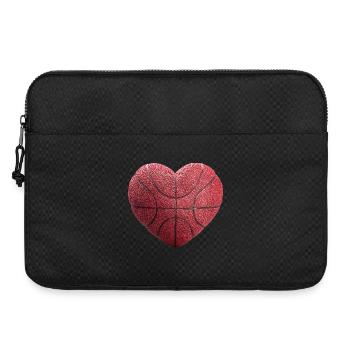 Coeur de basket-ball - Sacoche pour ordinateur portable 15 pouces - noir - Devant
