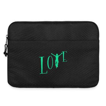 Liebe Radfahren - Laptoptasche 15" - Schwarz - Vorne