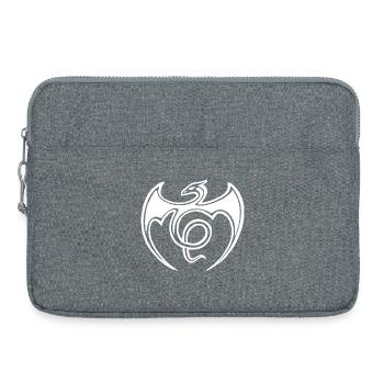 Fliegender Weißer Drache - Laptoptasche 15" - Grau meliert - Vorne