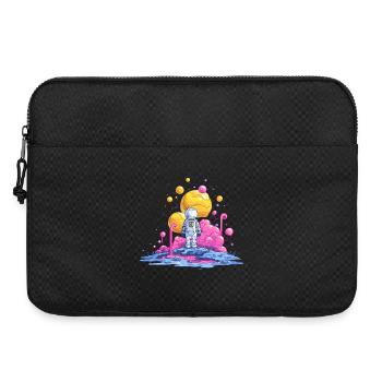 Astronaute sur une planète en couleur - Sacoche pour ordinateur portable 15 pouces - noir - Devant