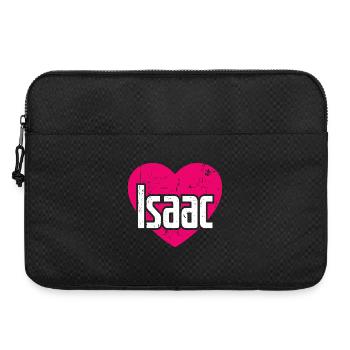 I Love Isaac Pink Heart I Love Isaac - Laptop bag 15" - black - Front
