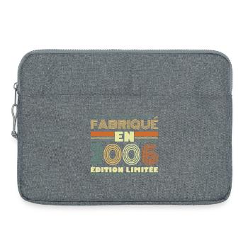 Vintage 2006 20 Year Anniversary Gift - Laptop bag 15" - heather grey - Front