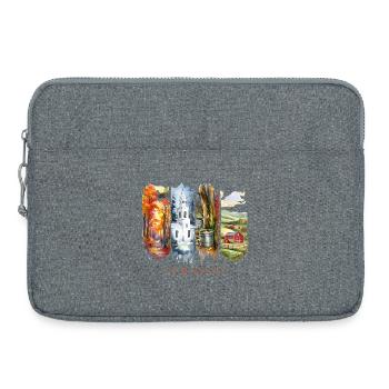 Vermont Travel – Autumn Foliage & Farm Life - Laptop bag 15" - heather grey - Front