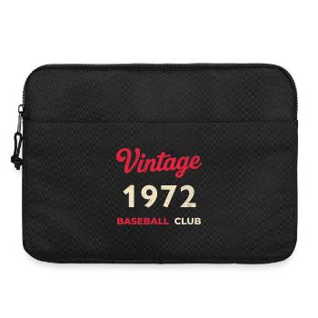 Vintage 1972 – Baseball Club Retro Geburtsjahr - Laptoptasche 15" - Schwarz - Vorne