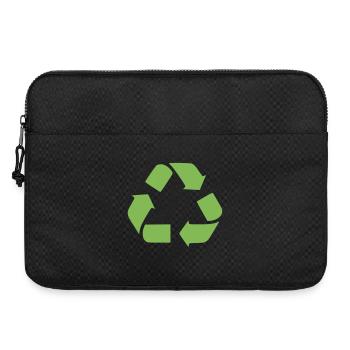 Recycling Pfeile Symbol - Laptoptasche 15" - Schwarz - Vorne